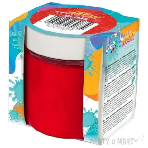 zestaw jiggly slime czerwona truskawka tuban 100g