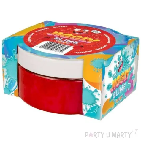 zestaw jiggly slime czerwona truskawka tuban 200g