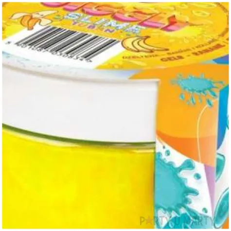 zestaw jiggly slime zolty banan tuban 200g