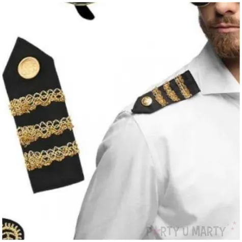 zestaw kapitan okulary odznaka pagony boland