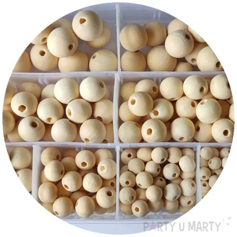 zestaw koraliki w pudelku naturalny aliga 288 szt