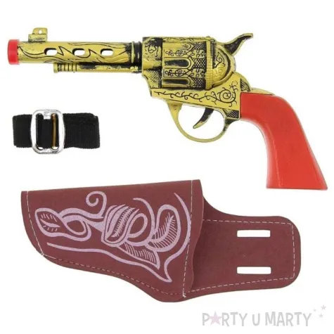 zestaw kowboj rewolwer i kabura godan