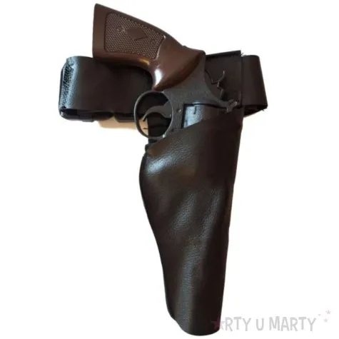 zestaw kowboj rewolwer z kabura czarny tropic