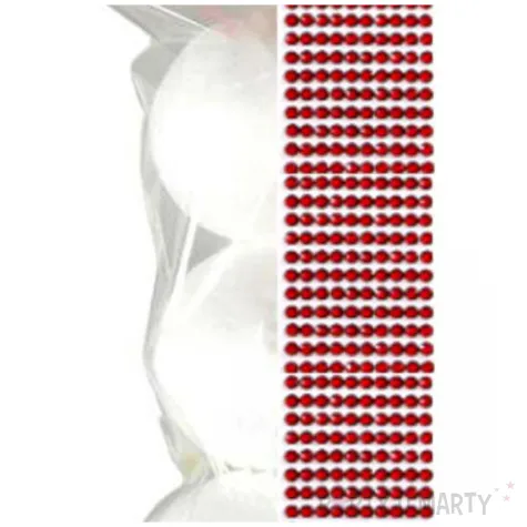 zestaw kreatywny bombki styropianowe i cyrkonie bordowy arpex 3 szt