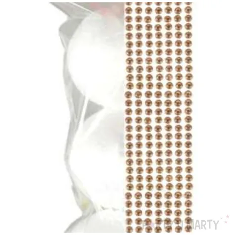 zestaw kreatywny bombki styropianowe i cyrkonie zloty arpex 3 szt