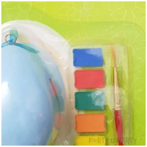 zestaw kreatywny jajko z farbkami niebieskie arpex