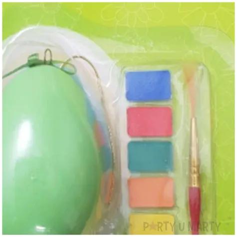zestaw kreatywny jajko z farbkami zielone arpex