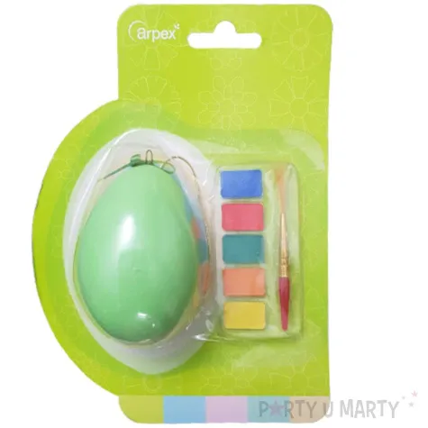 zestaw kreatywny jajko z farbkami zielone arpex