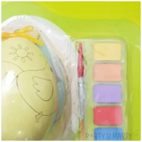 zestaw kreatywny jajko z farbkami zolte arpex