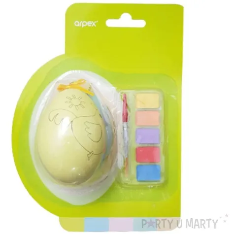 zestaw kreatywny jajko z farbkami zolte arpex