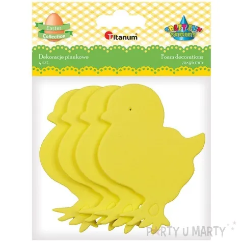 zestaw kreatywny kurczaki titanum 4 szt