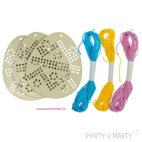 zestaw kreatywny pisanki do haftowania arpex 3 szt