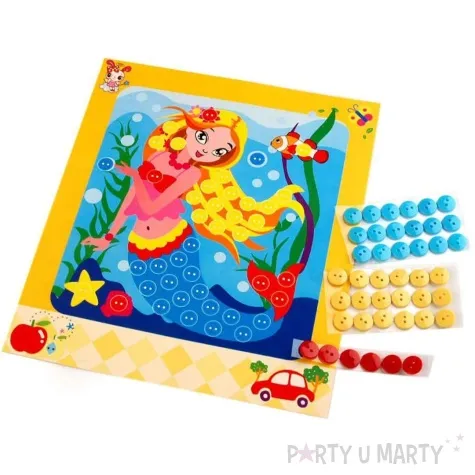 zestaw kreatywny syrenka guziki stoklasa