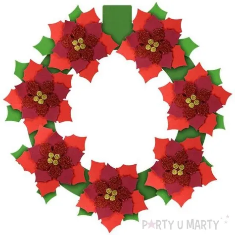 zestaw kreatywny wianek poinsecji titanum