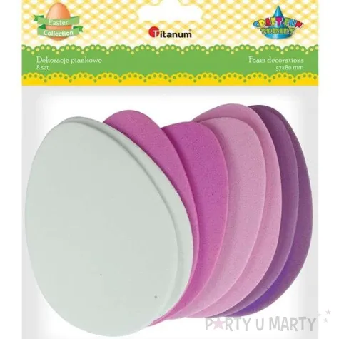 zestaw kreatywny wielkanocne jajka titanum 8 szt