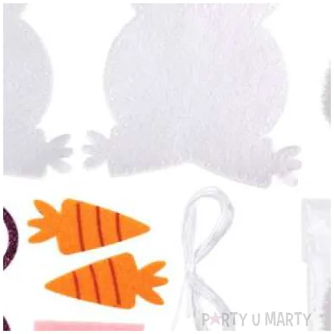 zestaw kreatywny zajaczek w okularach filc titanum