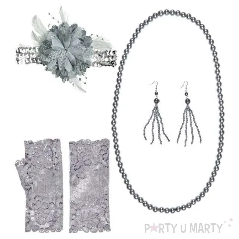 zestaw lata 20 srebrne widmann