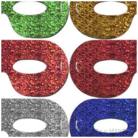 zestaw maski imprezowe holo mix godan 6 szt