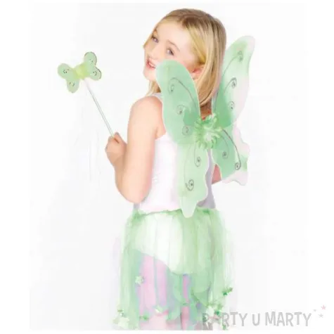 zestaw motylek zielony smiffys