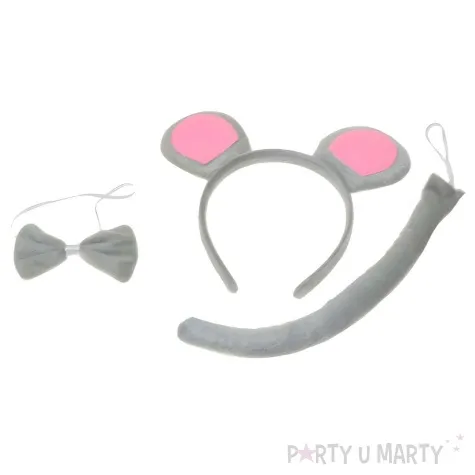 zestaw myszka szary tropic