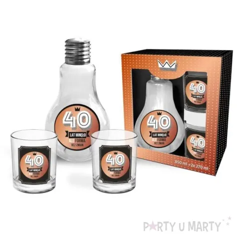 zestaw naczyn karafka i szklanki 40 bgtech