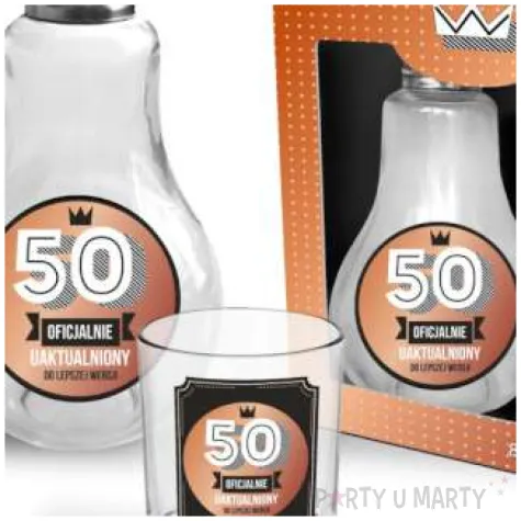 zestaw naczyn karafka i szklanki 50 bgtech