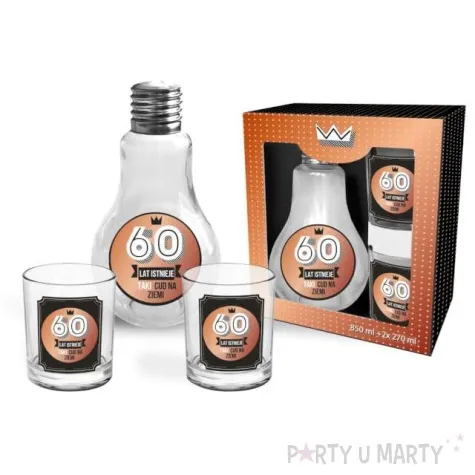 zestaw naczyn karafka i szklanki 60 bgtech