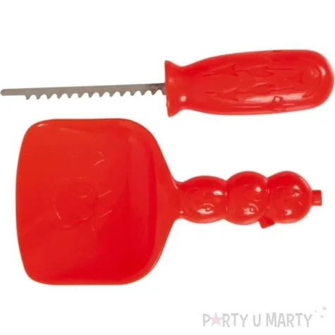 zestaw narzedzia dekoracja dyni czerwony guirca