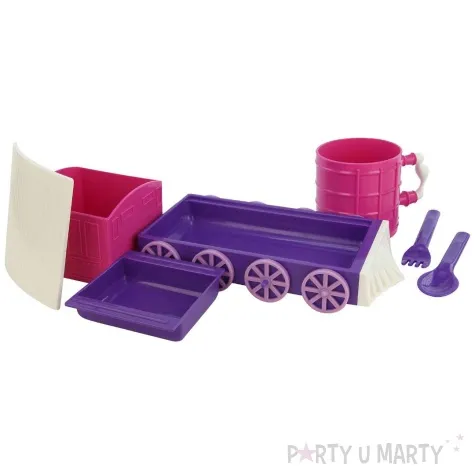 zestaw niejadka ciuchcia rozowa gagito