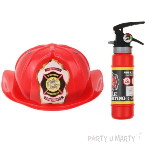 zestaw strazak kask gasnica godan 2 szt