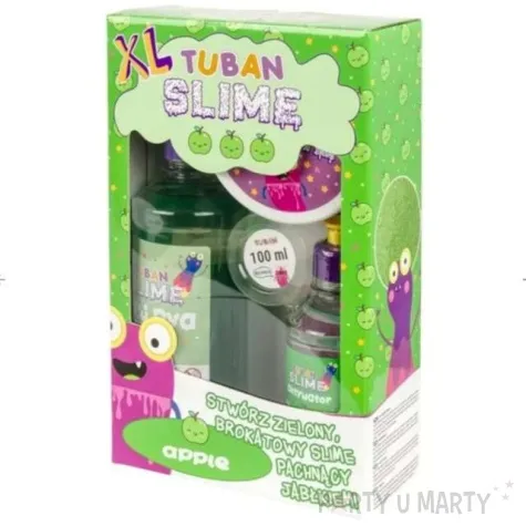 zestaw super slime xl jablko tuban