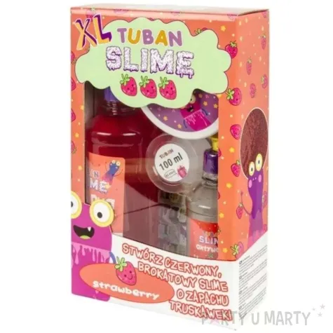zestaw super slime xl truskawka tuban