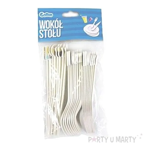 zestaw sztuccow skarb piratow biale godan 24 szt