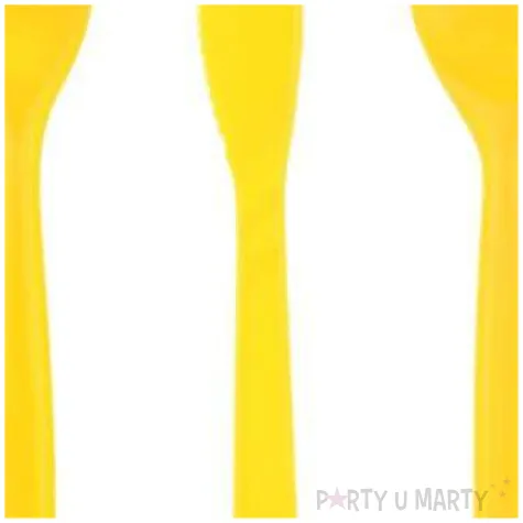 zestaw sztuccow urodzinowe swieczki zolte godan m 24 szt