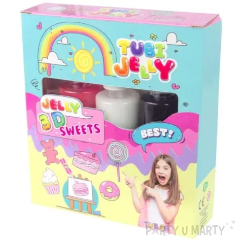 zestaw tubi jelly slodycze 3 kolory tuban