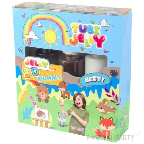 zestaw tubi jelly zwierzatka 3 kolory tuban