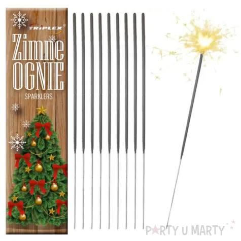 zimne ognie classic choinka triplex 17 cm 10 szt