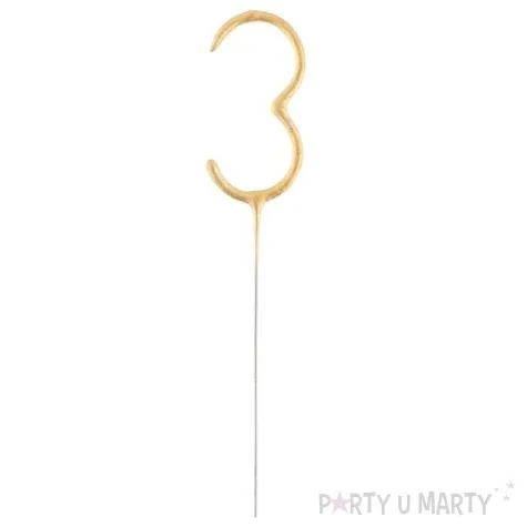 zimne ognie cyfra 3 zlota godan