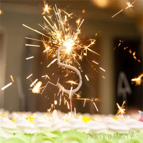 zimne ognie cyfra 3 zlota triplex 17 5 cm