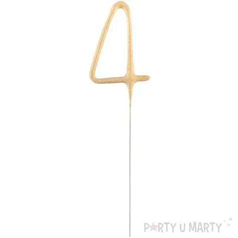 zimne ognie cyfra 4 zlota godan