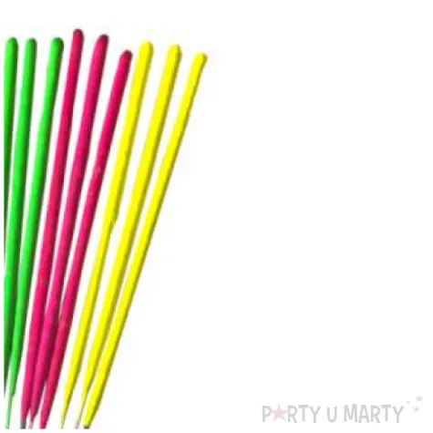 zimne ognie neonowy mix sylwester triplex 17 cm 10 szt