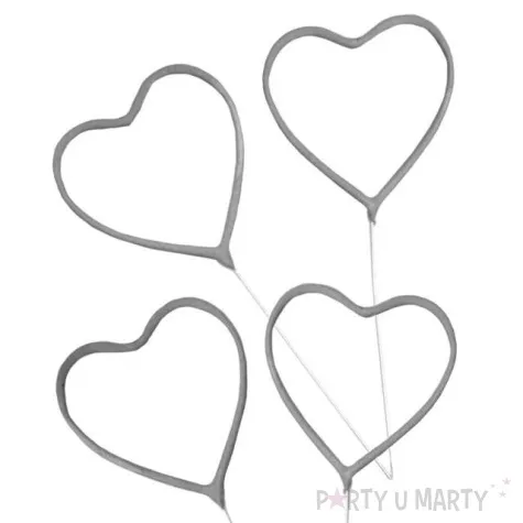 zimne ognie serce 4 szt