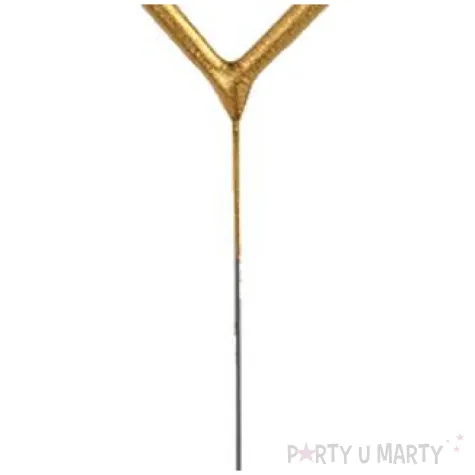 zimne ognie serce zlote partydeco 16 5cm 2szt