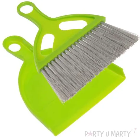 zmiotka z szufelka mini zgrany duet zielony ravi 1 komplet
