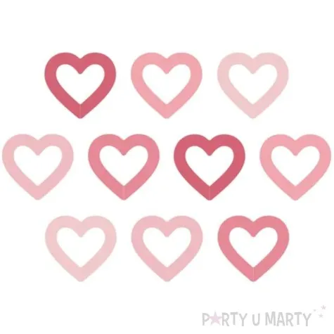 znaczniki na kieliszki serce rozowy partydeco 10 szt