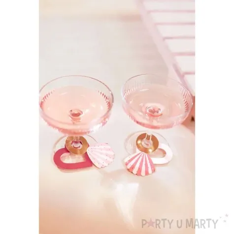 znaczniki na kieliszki wieczor panienski rozowy partydeco 10 szt