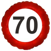 balon foliowy 70 urodziny traffic birthday 18 rnd