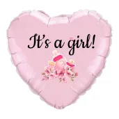 balon foliowy bodo girl its a girl dekoracja na baby shower gender reveal rozowy 18 hrt