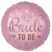 balon foliowy bride to be diamenty i serca rozowy godan 18 rnd