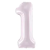 balon foliowy cyfra 1 fioletowy partydeco 34 dgt